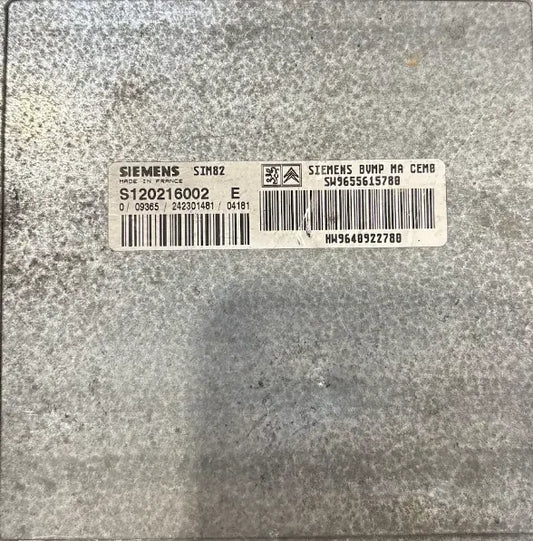 CALCULATEUR DE BOITE SIM82 S120216002E 9655615780 969640922780 RENAULT Ma boutique