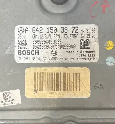 CALCULATEUR MOTEUR EDC16CP31 0281014323 A6421503972 MERCEDES Ma boutique