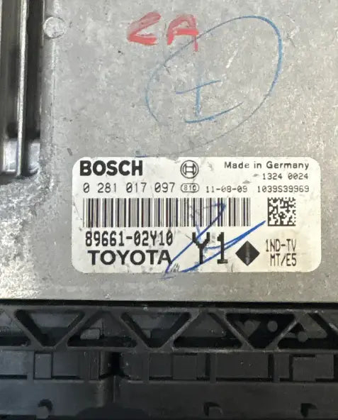 CALCULATEUR MOTEUR EDC17CP37  0281017097 89661-02Y10 Y1 TOYOTA Ma boutique