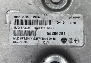 CALCULATEUR MOTEUR MJD 8F3.D4 55266281 HW2FP FIAT Ma boutique