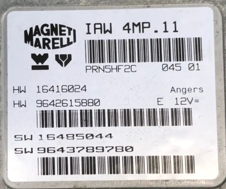 CALCULATEUR MOTEUR IAW 4MP.11 SW 9643789780 HW 9642615880 // DISPONIBLE SUR COMMANDE Ma boutique