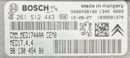 CALCULATEUR MOTEUR 0261S12443 9813045480 MED17.4.4 1.6 THP PEUGEOT CITROEN // DISPONIBLE SUR COMMANDE Ma boutique