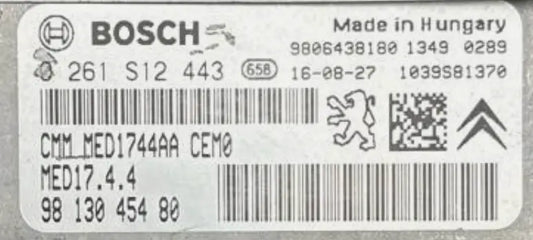 CALCULATEUR MOTEUR 0261S12443 9813045480 MED17.4.4 1.6 THP PEUGEOT CITROEN // DISPONIBLE SUR COMMANDE Ma boutique