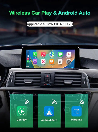 PRÉSTATION FOURNITURE/INSTALATION CARPLAY BMW CIC NBT EVO System SV-TRONIC AUTOMOBILE