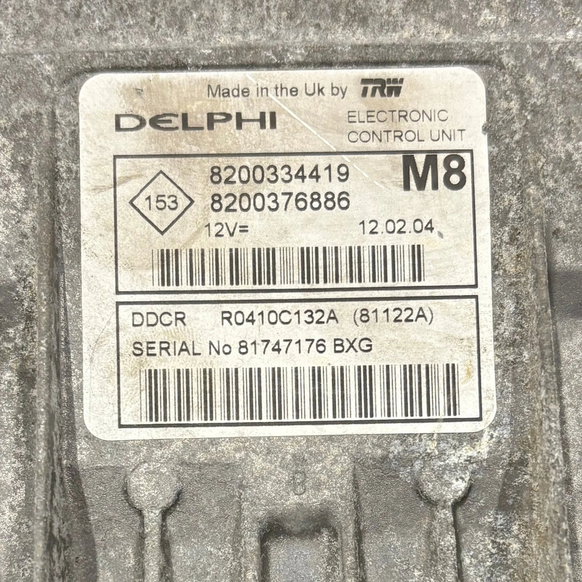 CALCULATEUR MOTEUR DDCR R0410C132A 8200334419 8200376886 RENAULT Ma boutique