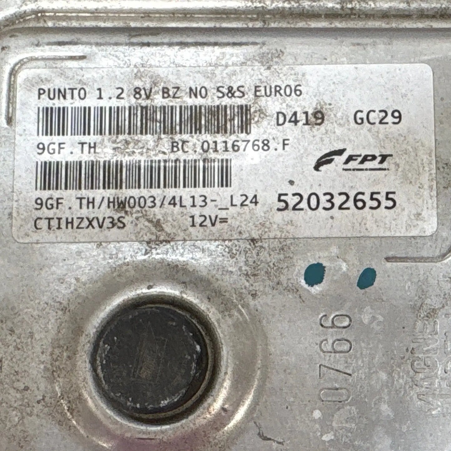 CALCULATEUR MOTEUR IAW 9GF.TH 52032655 HW003 FIAT