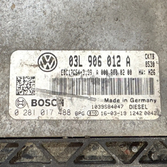 CALCULATEUR MOTEUR EDC17C54-3.39 0281017488 03L906012A VW