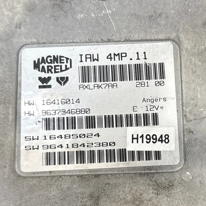 CALCULATEUR MOTEUR 4MP.11 HW 9637346880 SW 9641842380 PEUGEOT