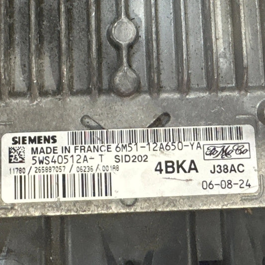 CALCULATEUR MOTEUR SID202 6M51-12A650-YA 5WS40512A-T 4BKA FORD