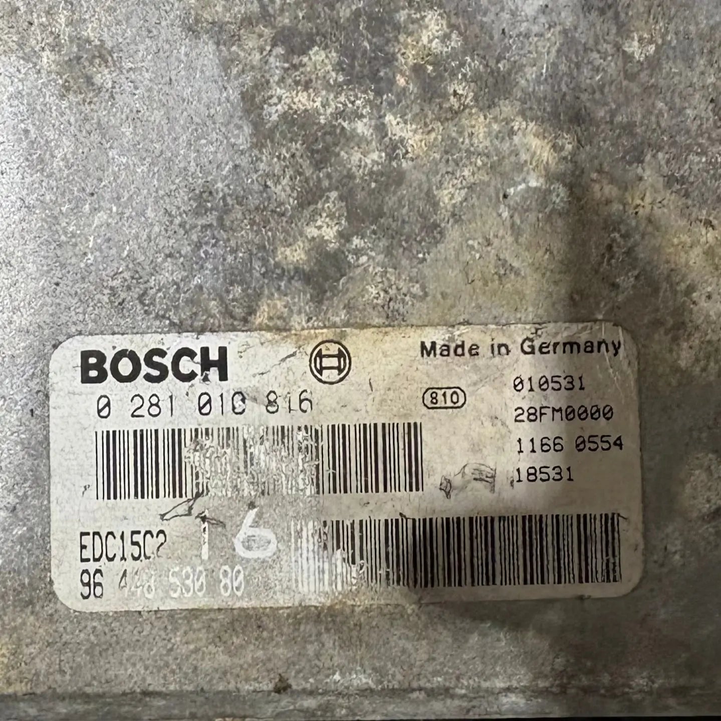 CALCULATEUR MOTEUR EDC15C2 0281010816 9644853080 PSA Ma boutique