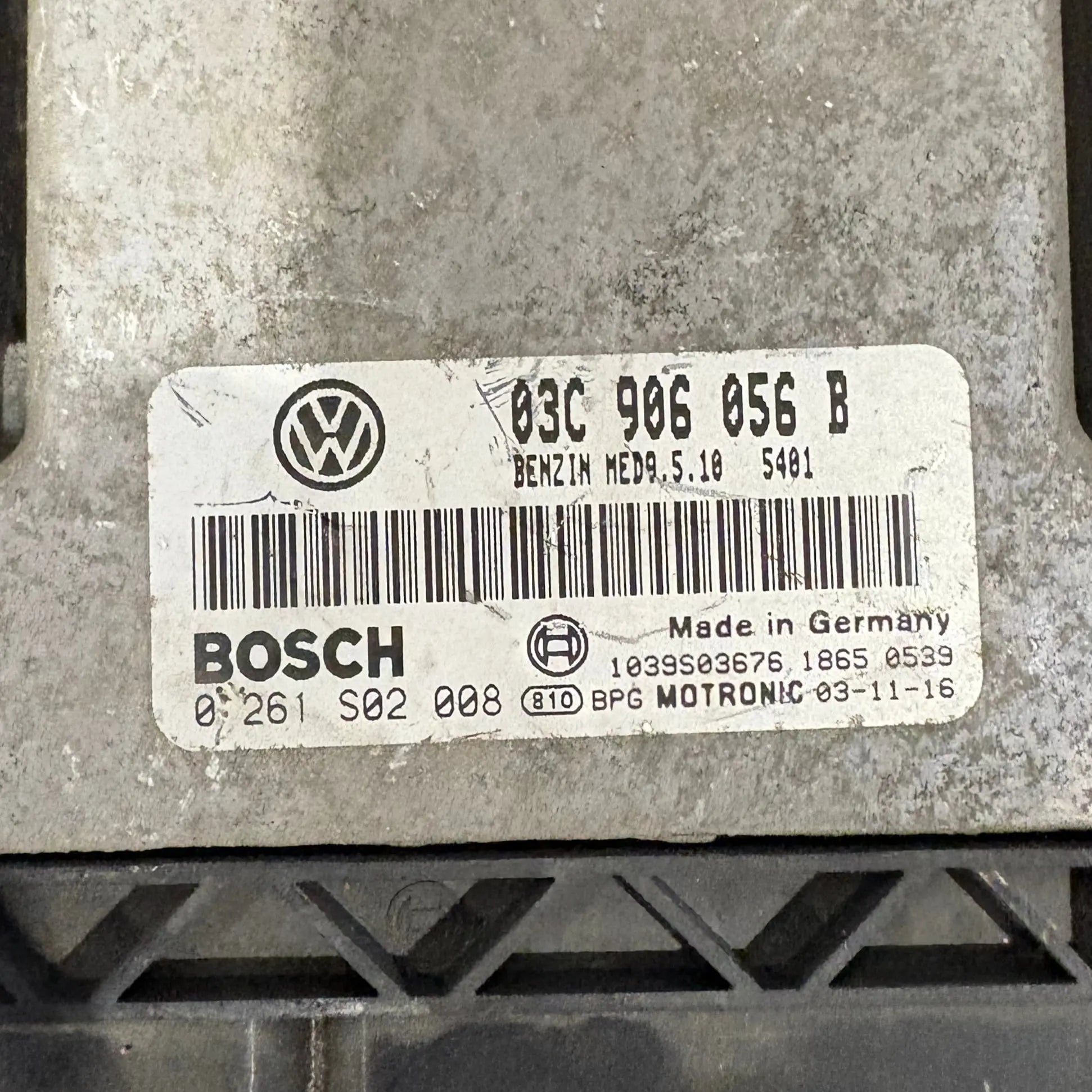 CALCULATEUR MOTEUR MED9.5.10 0261S02008 03C906056B VOLKSWAGEN Ma boutique