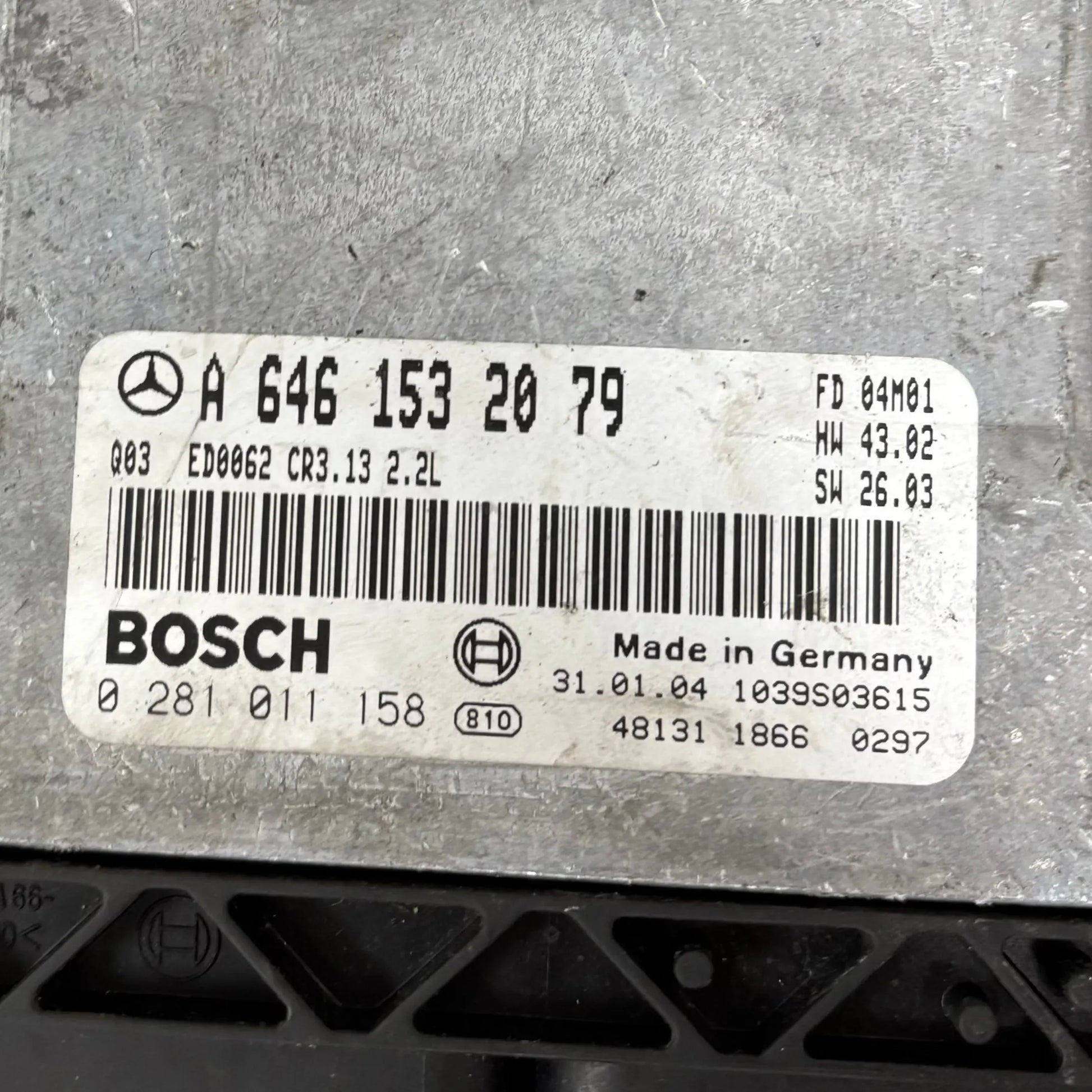 CALCULATEUR MOTEUR EDC16C2 0281011158 A6461532079 MERCEDES Ma boutique
