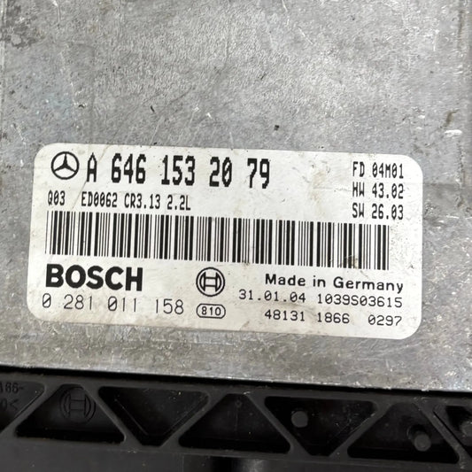 CALCULATEUR MOTEUR EDC16C2 0281011158 A6461532079 MERCEDES Ma boutique