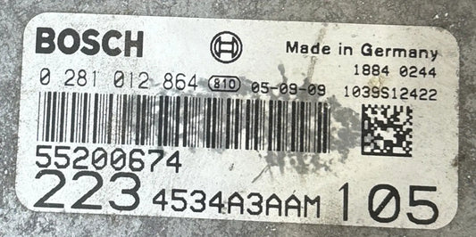 CALCULATEUR MOTEUR EDC16C39 0281012864 55200674 FIAT Ma boutique