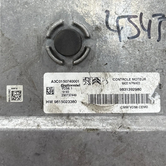 CALCULATEUR MOTEUR VD56.1 A3C0150740001 9831392980 9815023380 PSA Ma boutique