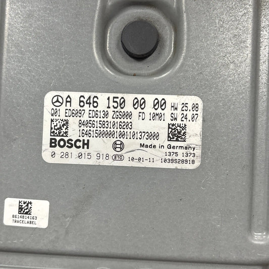 CALCULATEUR MOTEUR EDC16CP31 0281015918 A6461500000 MERCEDES Ma boutique