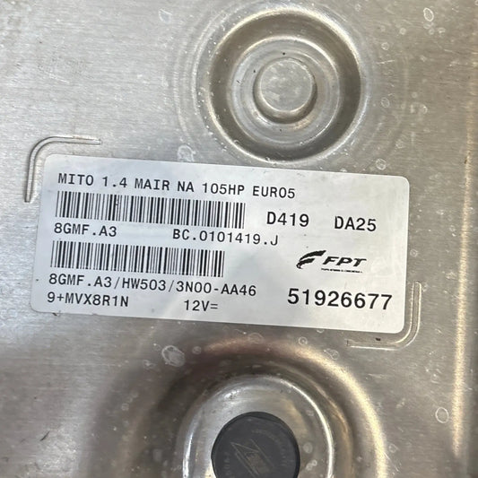 CALCULATEUR MOTEUR MJD 8GMF.A3 51926677 HW503 ALFA ROMEO Ma boutique