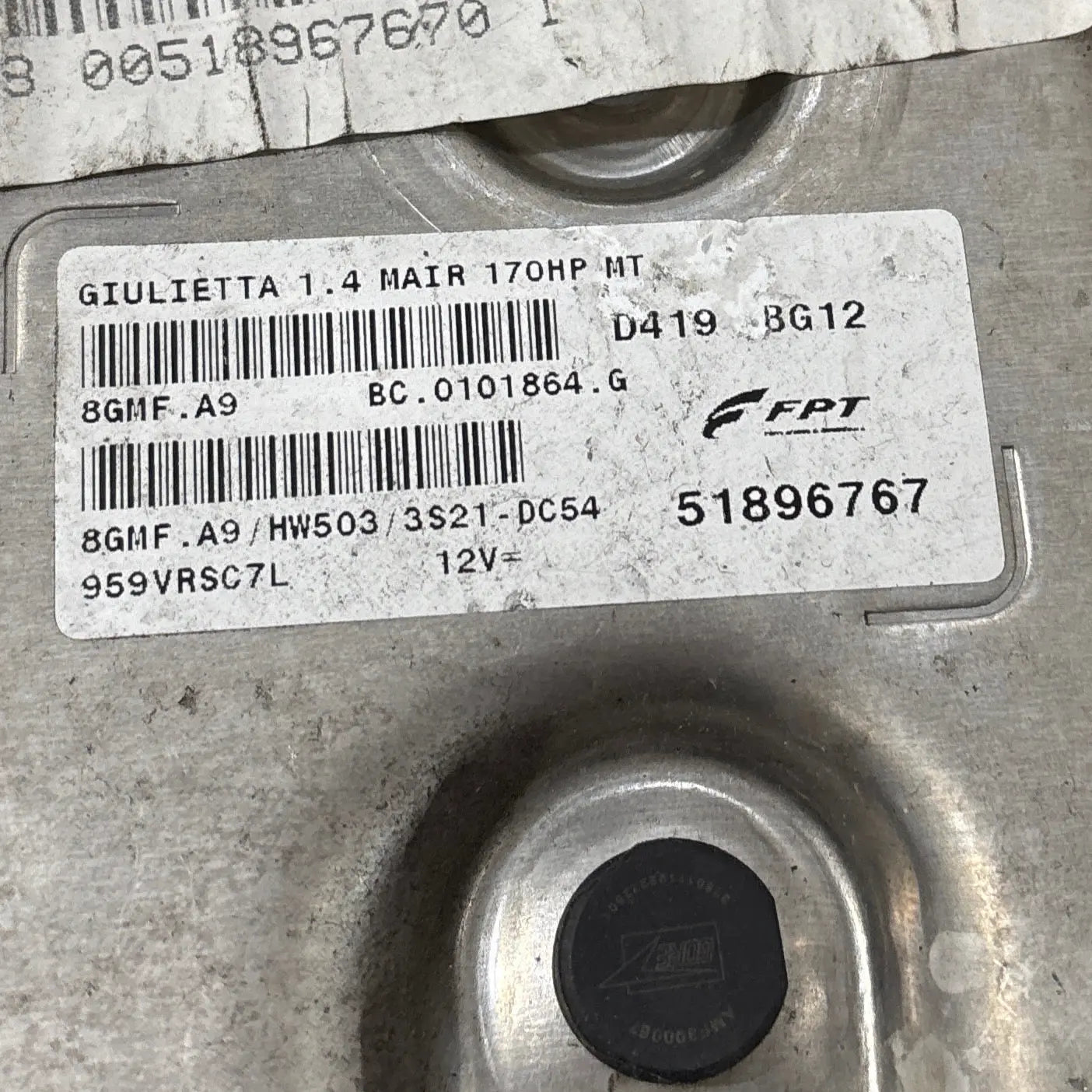 CALCULATEUR MOTEUR MJD 8GMF.A9 51896767 HW503 ALFA ROMEO Ma boutique