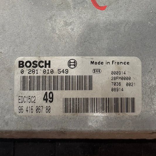 CALCULATEUR MOTEUR EDC15C2 0281010549 9641606780 PEUGEOT Ma boutique