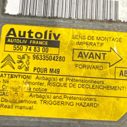 CALCULATEUR AIRBAG AUTOLIV 9633504280 550748300 RENAULT Ma boutique