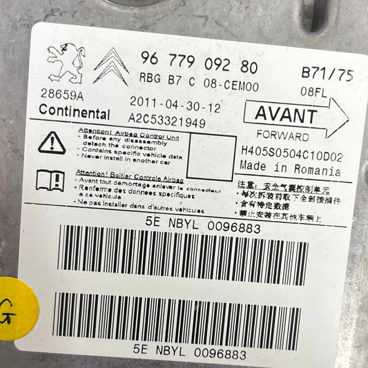 CALCULATEUR AIRBAG 9677909280 PSA Ma boutique