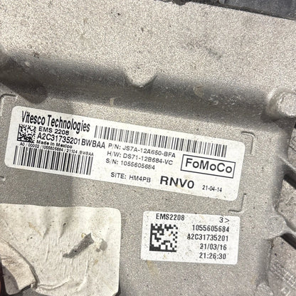 CALCULATEUR MOTEUR EMS2208 A2C31735201 JS7A-12A650-BFA FORD Ma boutique