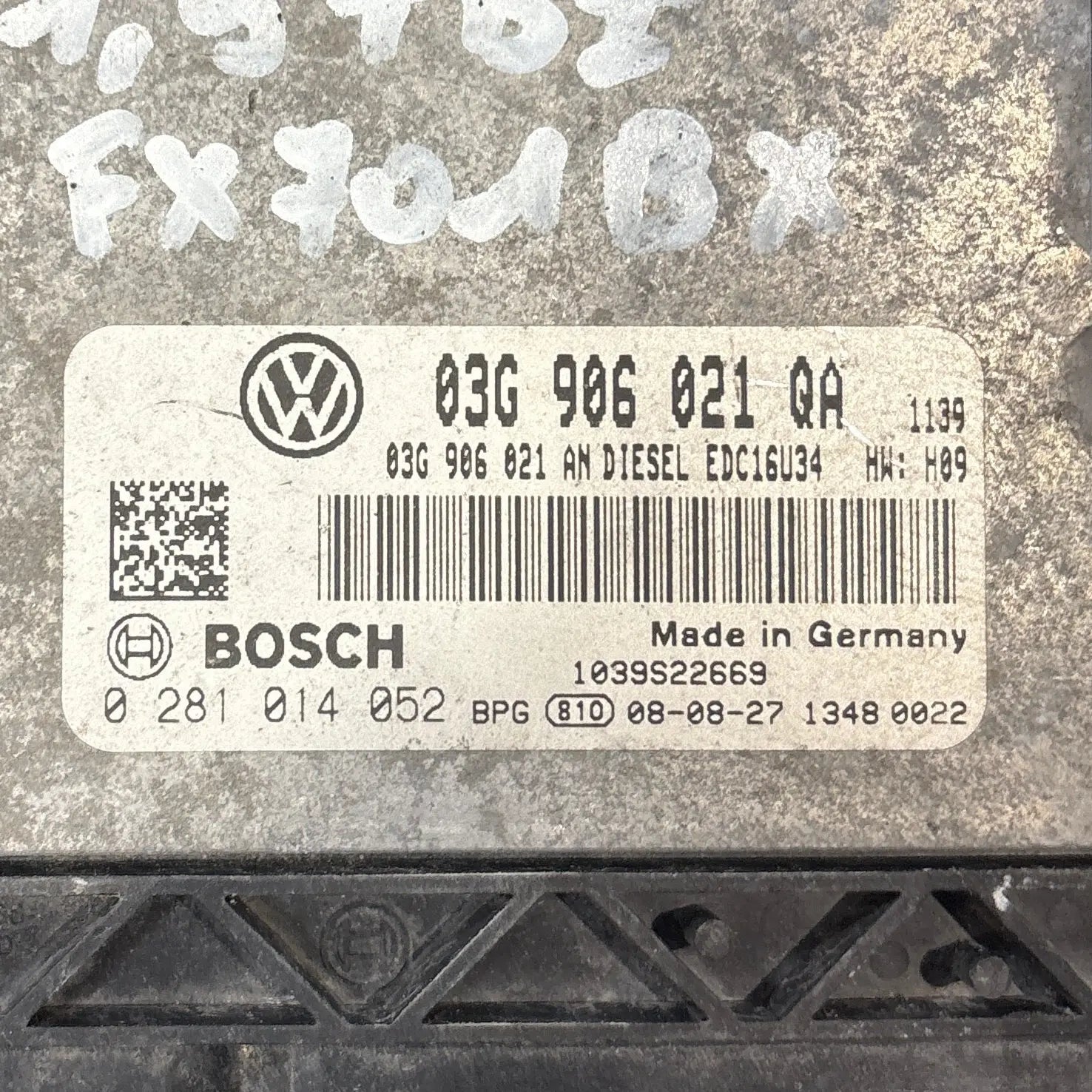 CALCULATEUR MOTEUR EDC16U34 0281014052 03G906021QA VW Ma boutique
