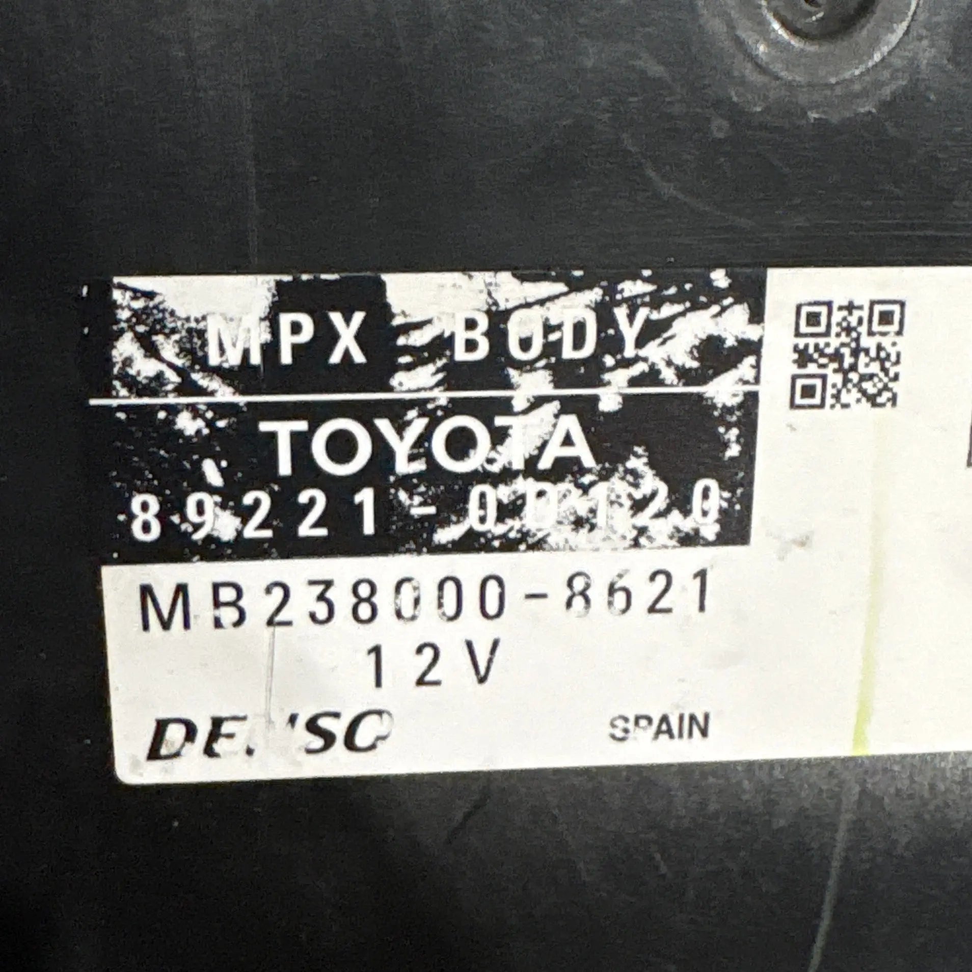 BODY MB238000-8620 89221-00120 TOYOTA Ma boutique