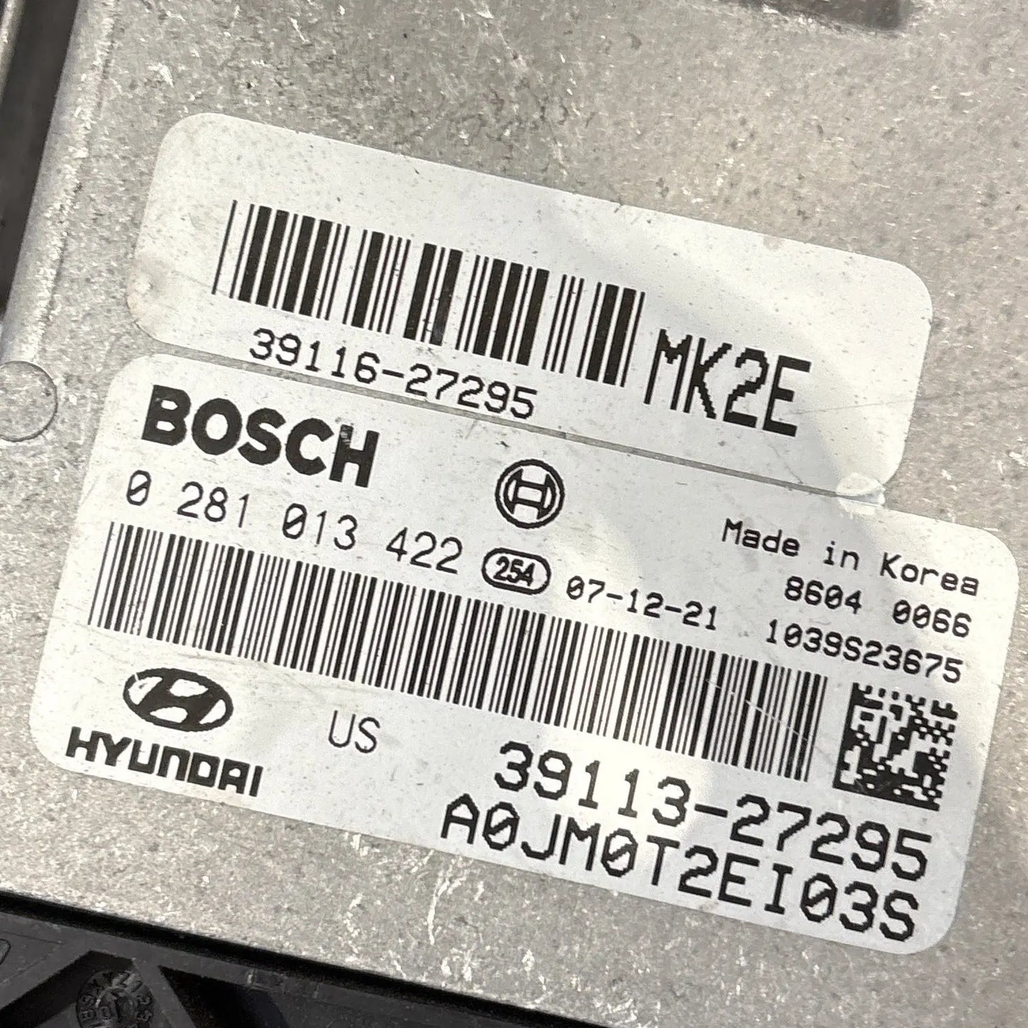 CALCULATEUR MOTEUR EDC16C39 0281013422 39113-27295 HYUNDAI Ma boutique