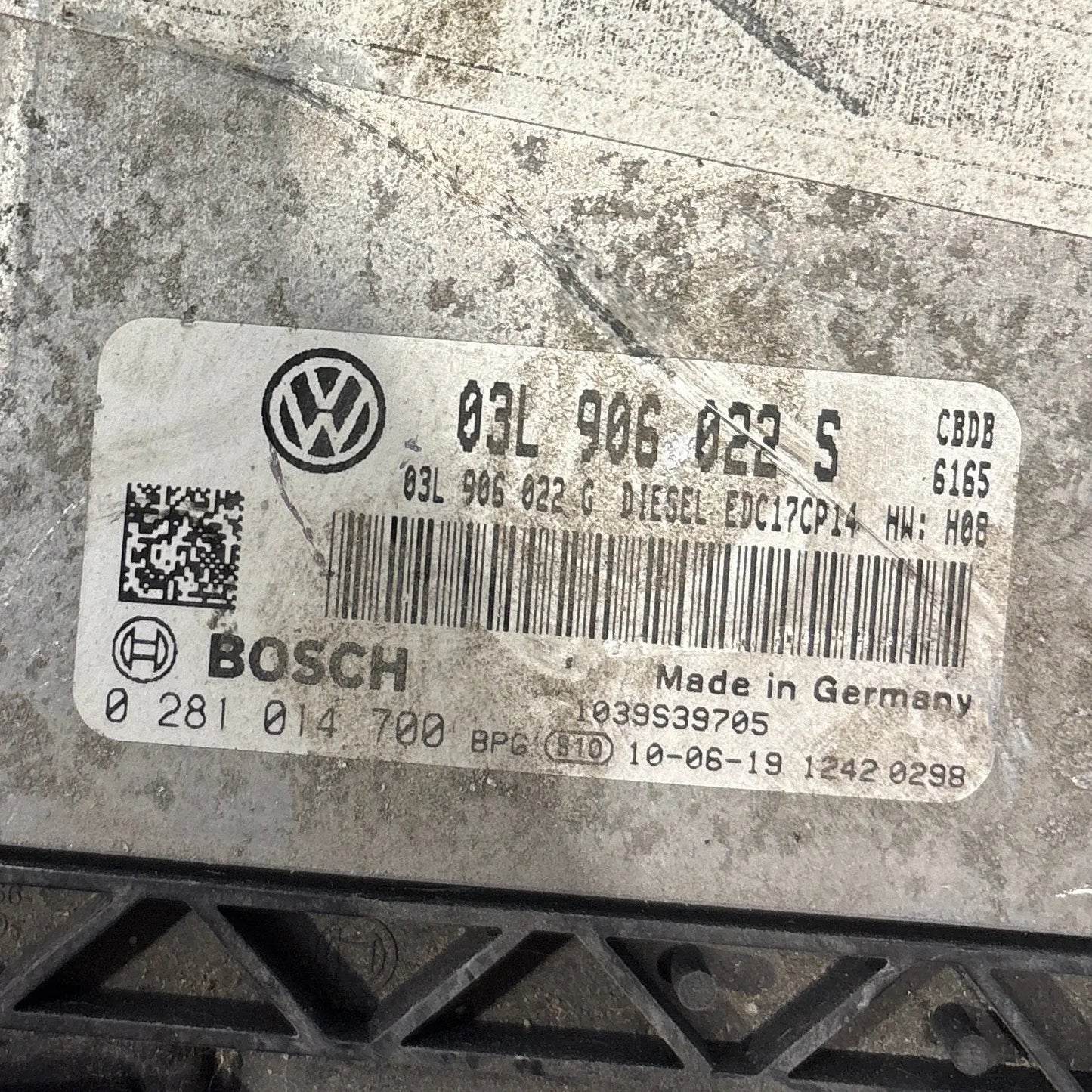 CALCULATEUR MOTEUR EDC17CP14 0281014700 03L906022S VW Ma boutique