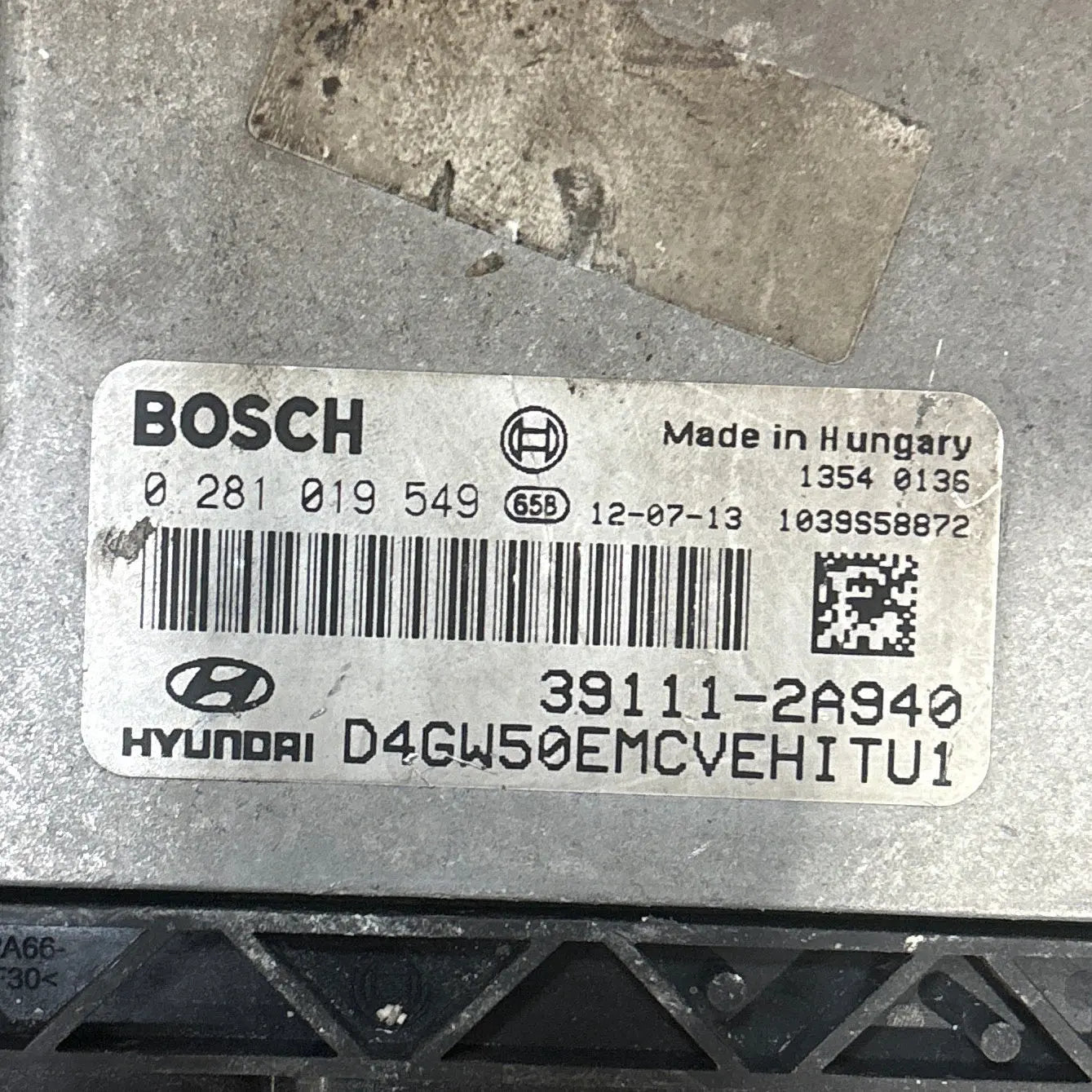 CALCULATEUR MOTEUR EDC17C08 0281019549 39111-2A940 HYUNDAI
