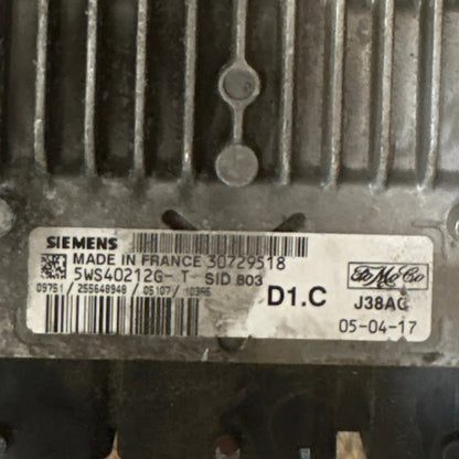 CALCULATEUR MOTEUR SID803 5WS40212G-T 30729518 FORD