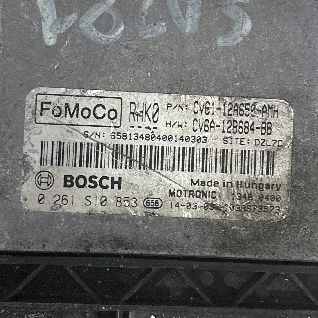CALCULATEUR MOTEUR MED17.0.1 0261S10853 CV61-12A650-AMH CV6A-12B684-BB FORD