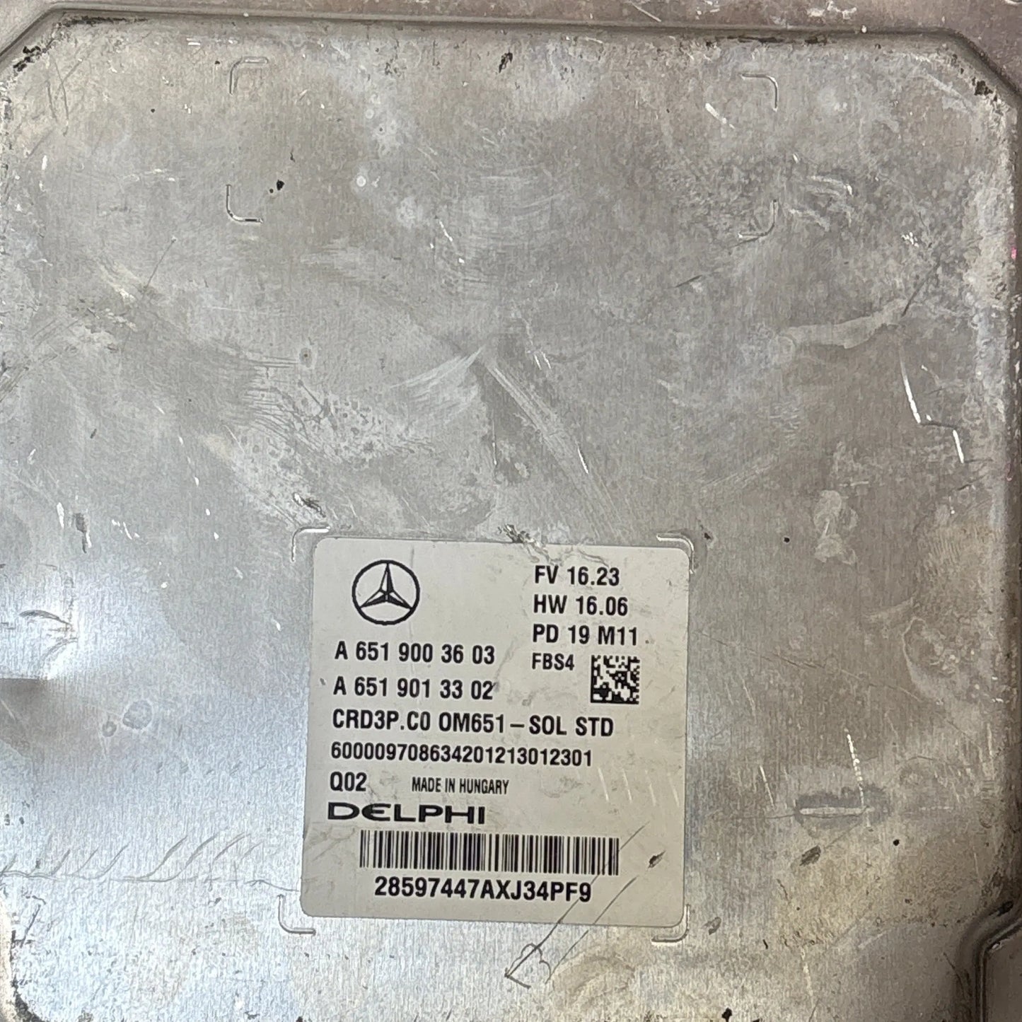 CALCULATEUR MOTEUR CRD3P.C0 A6519013302 A6519003603 MERCEDES