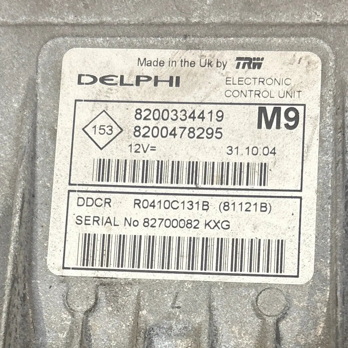 CALCULATEUR MOTEUR DDCR  R0410C131B 8200334419 8200478295 RENAULT