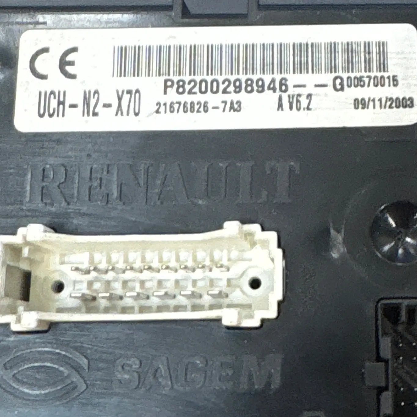 UCH-N2-X70 P8200298946--G 21676826-7A3 V6.2 RENAULT MASTER / MOVANO