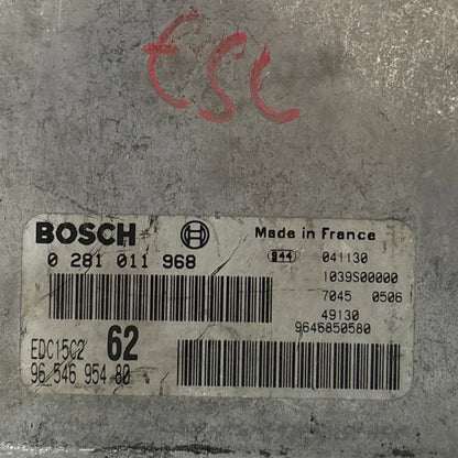 CALCULATEUR MOTEUR EDC15C2 0281011968 9654695480 PSA