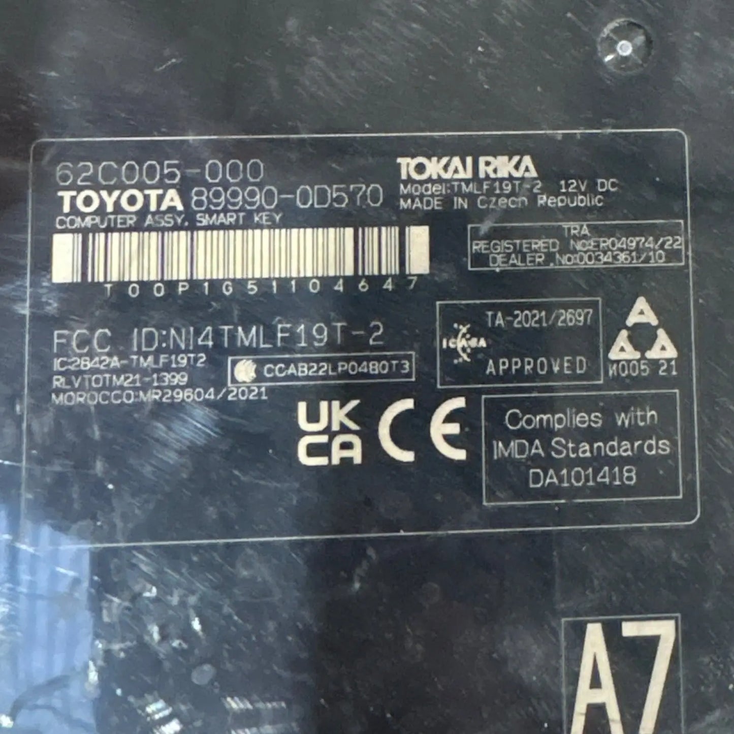 MODULE CONFORT 89990-0D570 TOYOTA Ma boutique