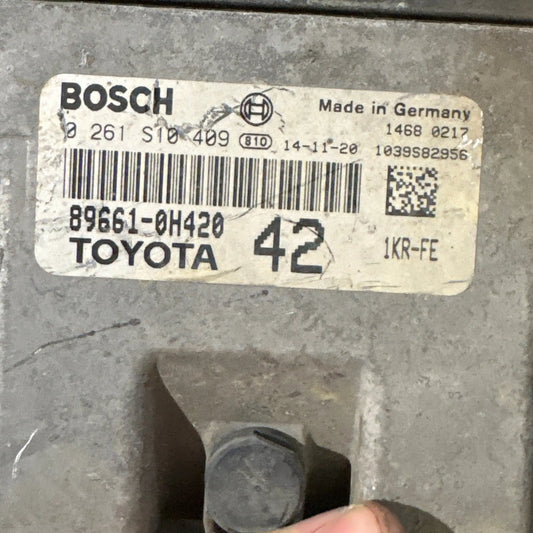 CALCULATEUR MOTEUR 0261S10409 89661-0H420 TOYOTA Ma boutique