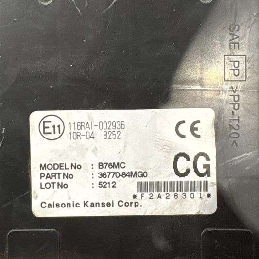 MODULE CONFORT 116RAI-002936 1OR-04 8252 36770-84MG0 SUZUKI Ma boutique