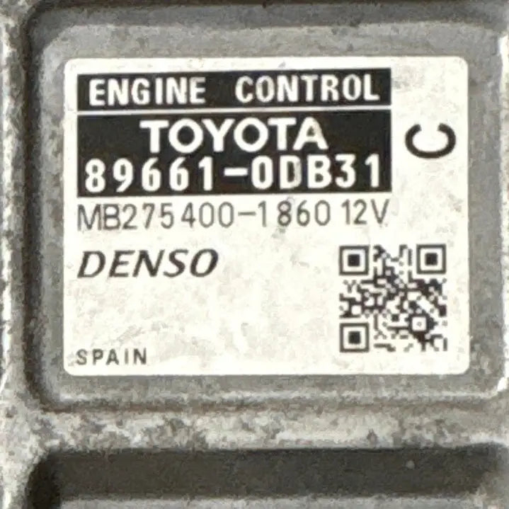 CALCULATEUR MOTEUR MB275400-1860 89661-0DB31 TOYOTA Ma boutique