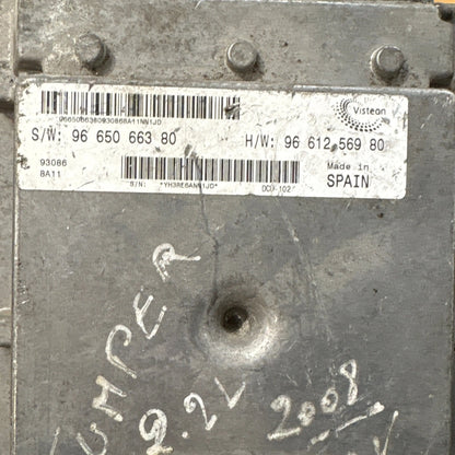 CALCULATEUR MOTEUR DCU-102 9661256980 9665066380 PEUGEOT CITROEN FIAT