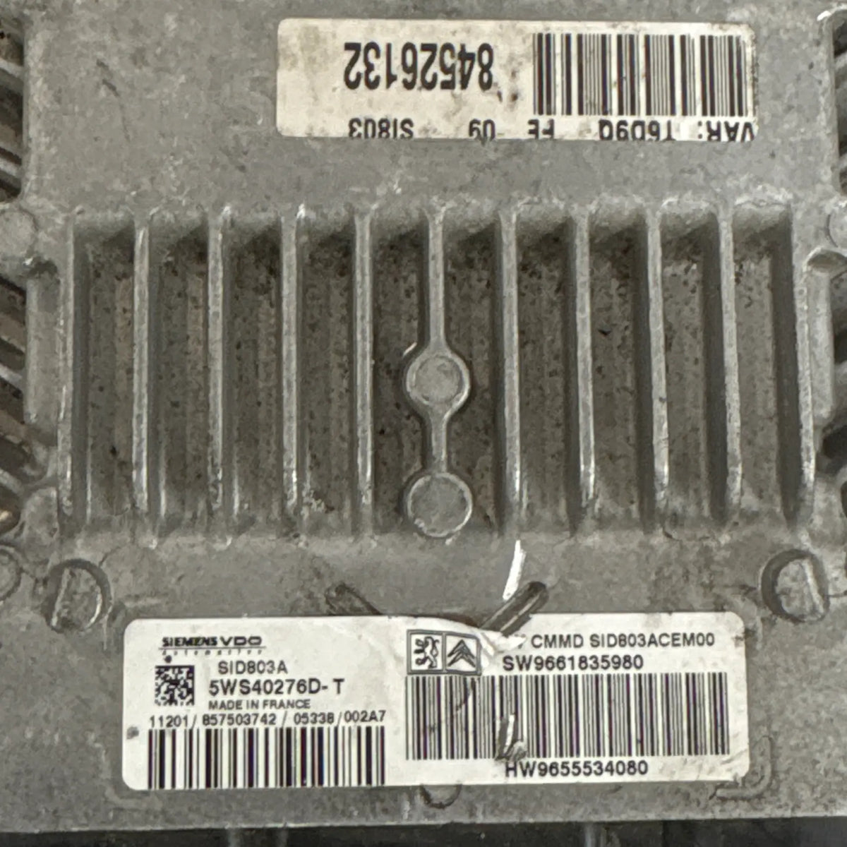 CALCULATEUR MOTEUR SID803A 5WS40276D-T 9661835980 9655534080 PSA Ma boutique