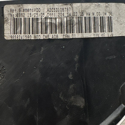 COMPTEUR 9658241580 A2C53106797 PEUGEOT 1007 Ma boutique