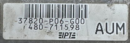 CALCULATEUR MOTEUR 37820-P06-G00 480-711598 HONDA Ma boutique
