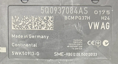 BCM PQ37H 5Q0937084AS 5WK50913-G VOLKSWAGEN Ma boutique
