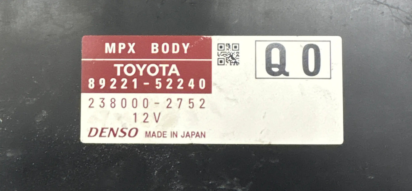 BODY MPX 89221-52240 238000-2752 TOYOTA Ma boutique