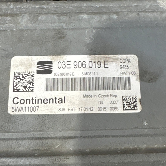 CALCULATEUR MOTEUR SIMOS 11.1 5WA11007 03E906019E VW Ma boutique