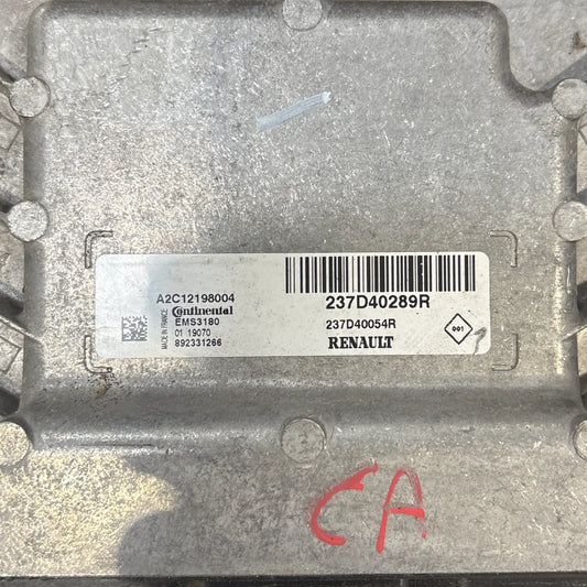 CALCULATEUR MOTEUR EMS3180 A2C12198004 237D40289R 237D40054R RENAULT Ma boutique
