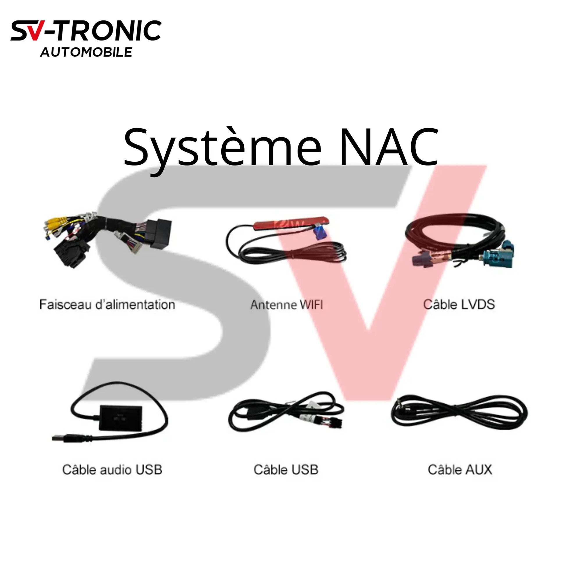 BOITIER CARPLAY PEUGEOT NAC/SMEG SV-TRONIC AUTOMOBILE